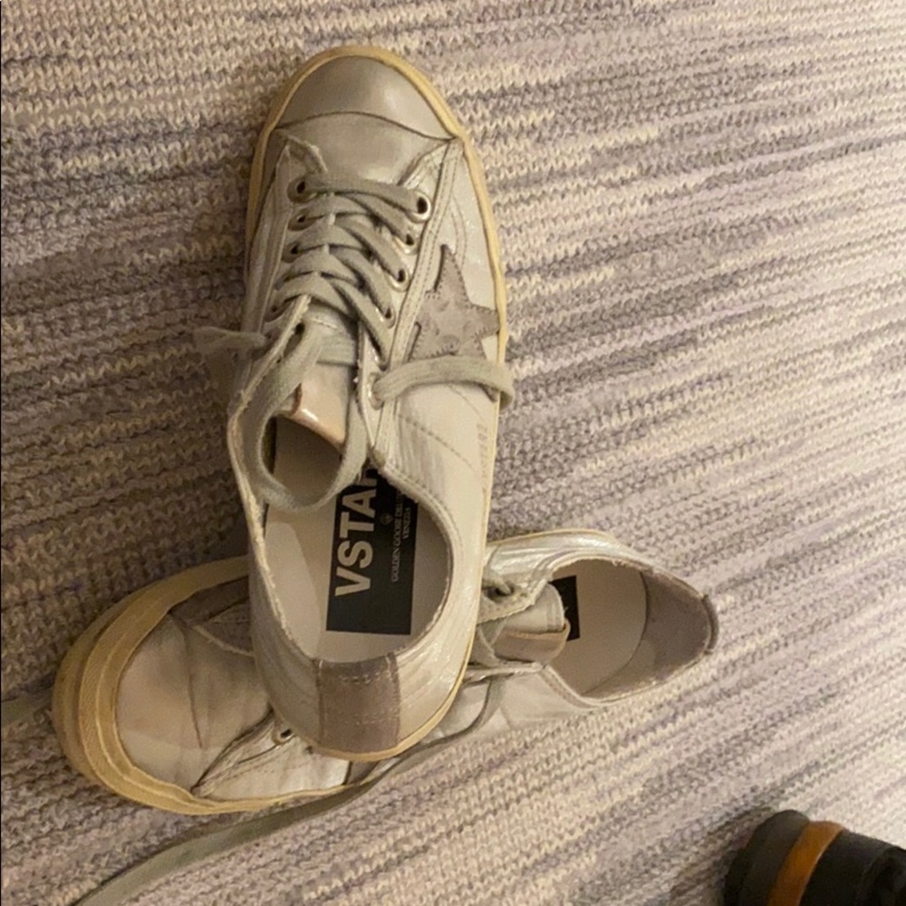 Women’s silver Golden Goose Vstar2